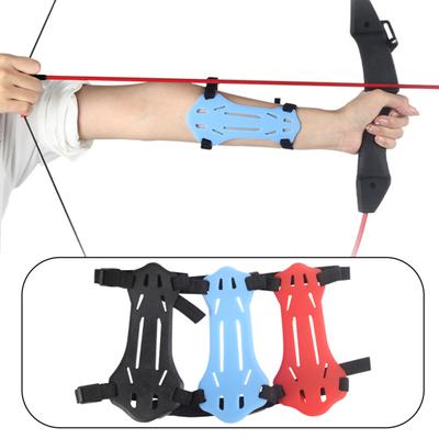 Archery Arm Guard Adjustable 2 Straps Buckles Soft Rubber Archery Arm Guard Kids
