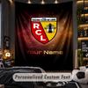 Tapestryracing club de lens Custom Name Text Personalized Wall Hanging Tapestry Home Wall Decor