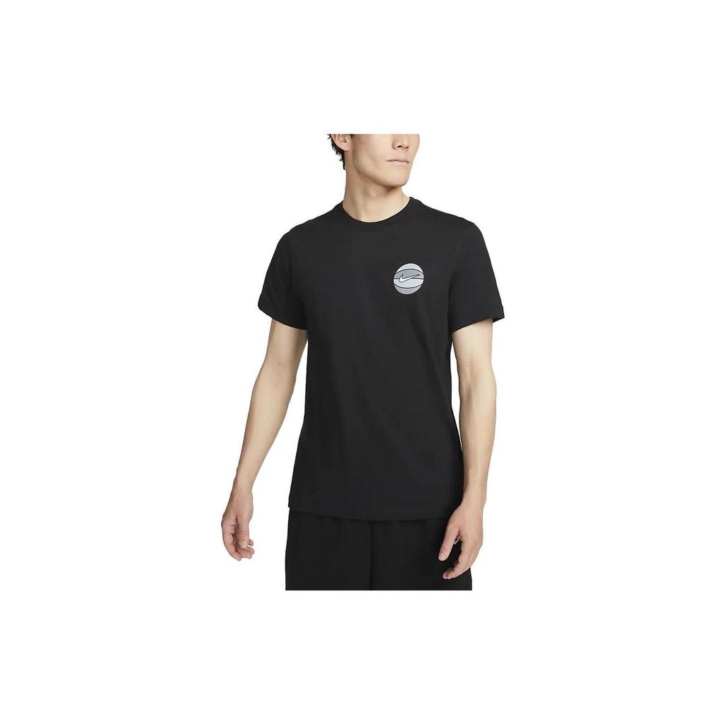 Nike T Shirts Men's Black Crew Neck Moderate Straight Fit FD0047-010