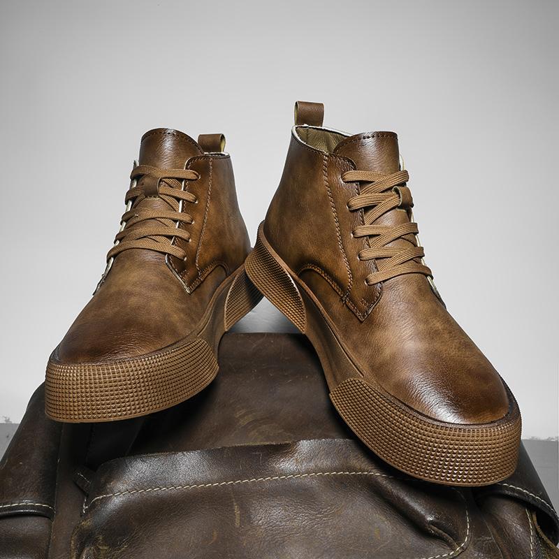 Læsko Loafers Herresko Fritidssko Ankelstøvletter Fritidssneakers Rund tå Sport og Fritid Herresneakers Mote Sklisikre