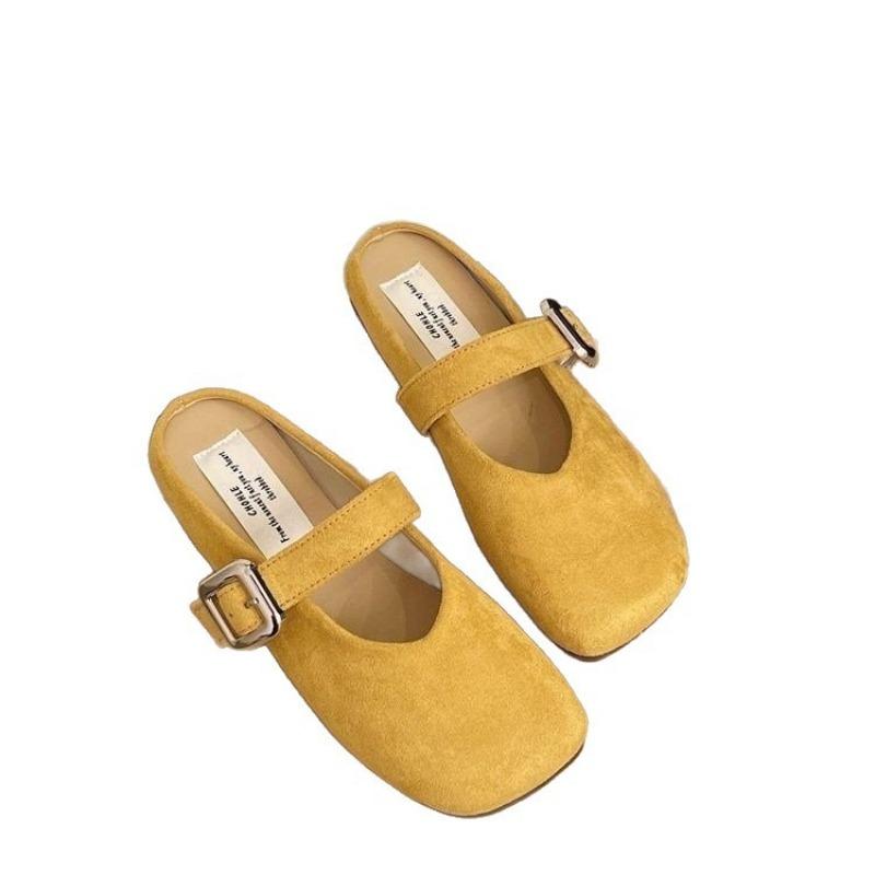 Lazy Pedal Summer New Skirt Cool Slippers Soft Bottom Bag Head Half Slippers Women's Wear