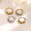 Boucles d'oreilles carrées géométriques en acier inoxydable pour femmes - Bijoux simples, polyvalents, de luxe léger avec fermoirs