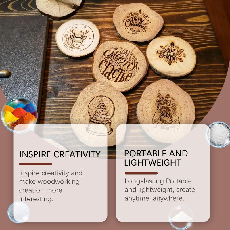 Wood Branding Marker Adjustable Pyrography Pen for Kids DIY Woodworking Crafts and Artistic Project Creation