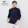 Men's Half-Zip Cable Knit Wool Sweater