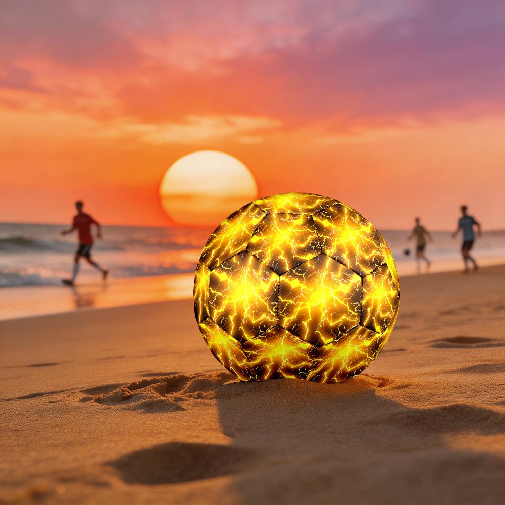 1pc Electric Energy Burst Size 5 Soccer Ball Professional Match Training Football Indoor &Outdoor Sports Ball Lightweight Durable c6530