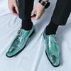 New Designer Fashion Men's Serpentine Monk Strap Oxford Shoes Moccasins Wedding Prom Homecoming Party Footwear Zapatos Hombre