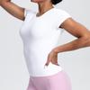 Maglietta da Running da Donna ad Asciugatura Rapida Controllo Pancia - Manica Corta, Sensazione di Nuvola, Top Casual Yoga Fitness.