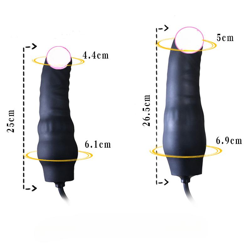 Adjustable Inflatable Silicone Anal Plug - Expander Butt Plug for Men, Prostate Massager, Adult Sex Toy