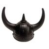 Stage Show Helmet Black Horned Role Play Headwear with Horned Shape, Adjustable Plastic Costume Prop for Cosplay and Theme Party Wear