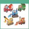 Wooden Childrens Educational Puzzle With Cartoon Vehicles For Early Learning And Cognitive Development