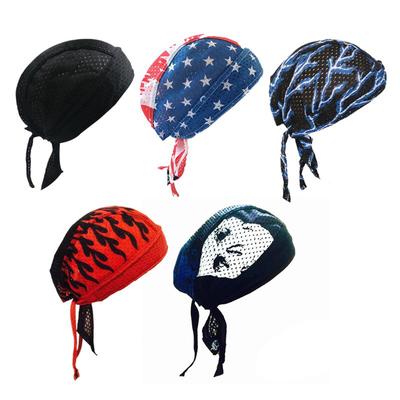 Moisture Wicking Cycling Skull Cap Mens Helmet Inner Do Doo Beanie Hat Headwrap
