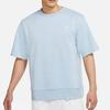 Nike Men's Solid Color Crew Neck Quick-Dry Printed Sports T-Shirt, Blue