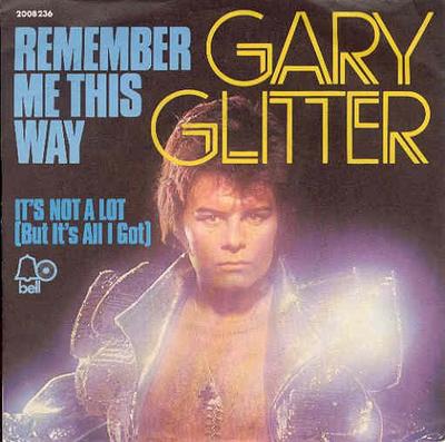 7inch Record GARY GLITTER - Remember Me This Way BELL1349 Bell Records 1974 Germany Rock Used