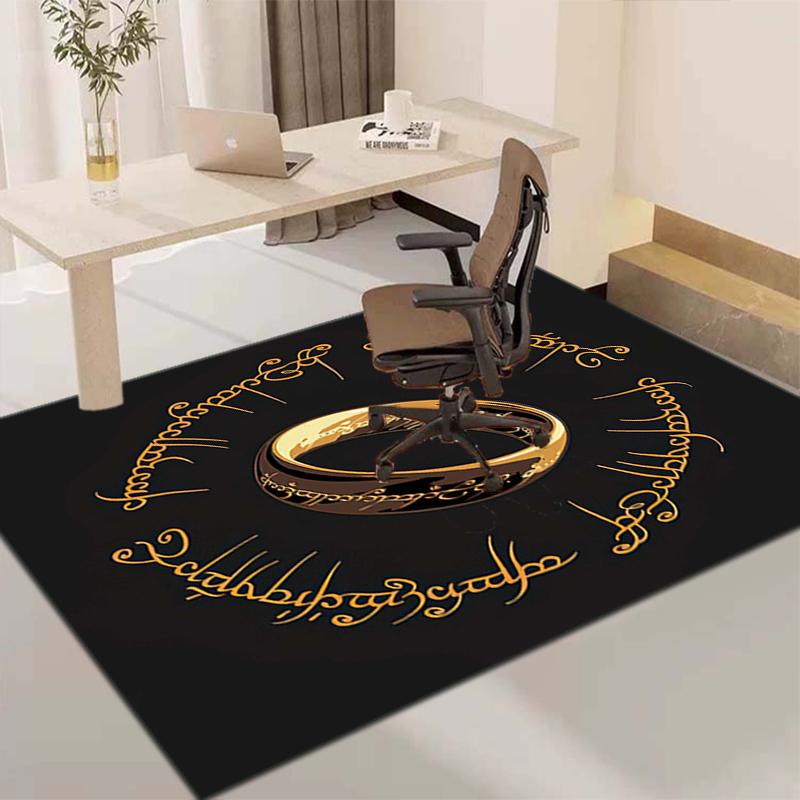 1PC Lord of the Rings Print Rug - home decoration Carpet For Living Room Bedroom Flooring Computer Chair Area Rug