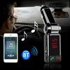Kit voiture Bluetooth Transmetteur FM Lecteur MP3 auxiliaire mains libres Affichage LED Portable Chargeur double USB Transmissor FM