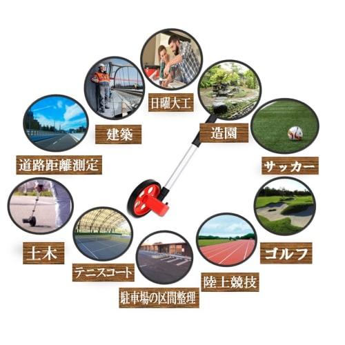 world Imp JP Compact, Lightweight, Extendable Walking Tape Measurer, Approx. 500g, Distance Measurement / 10cm to 9999.9m, 6-Digit Counter Display, Ea