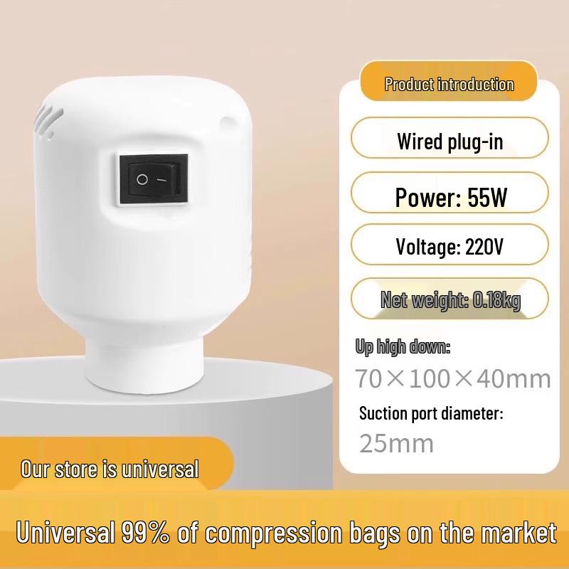 Electric Vacuum Pump for Household Quilt Storage Compression Bags