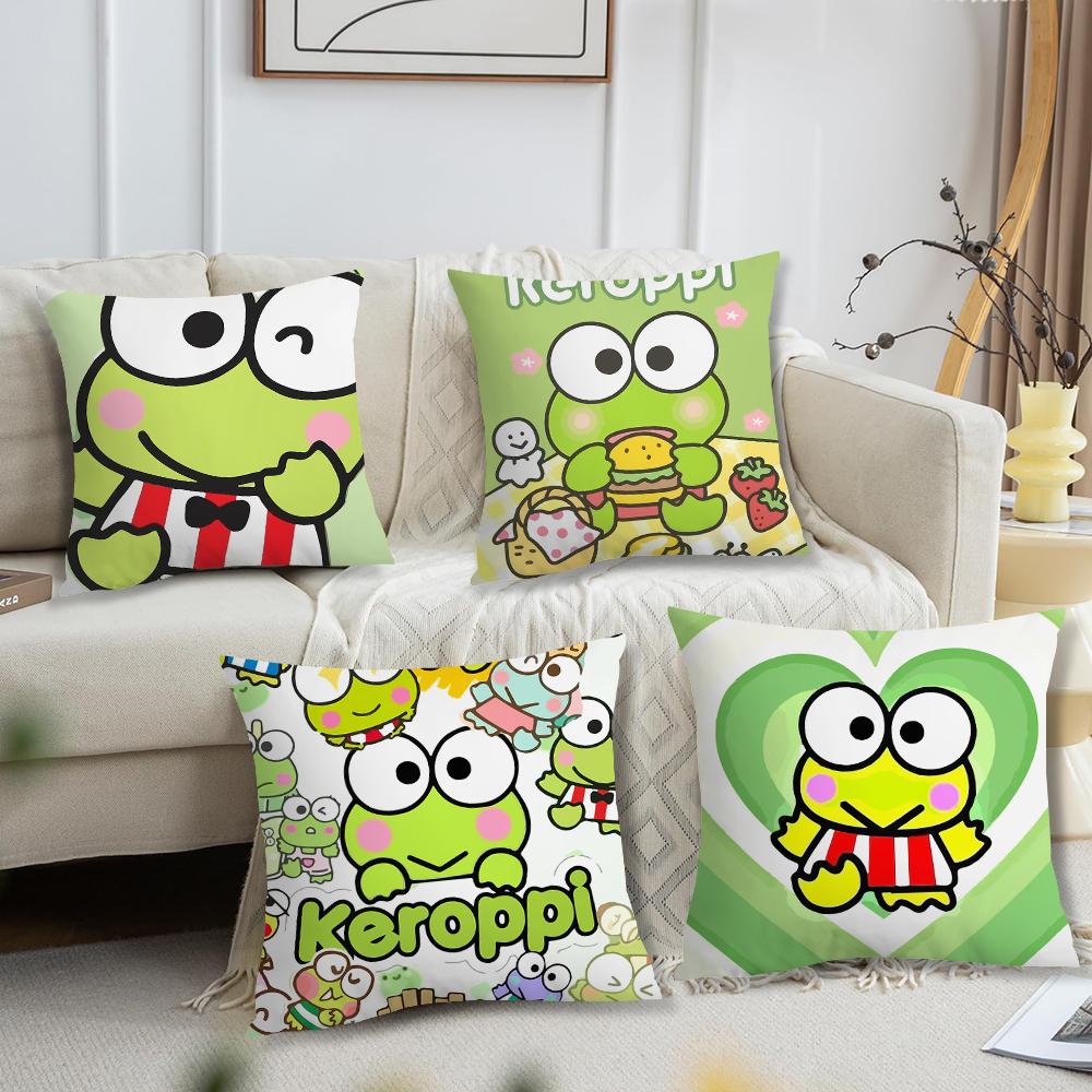 KKeroppi Cute cushion cover For Pillow Printing Sofa Decoration Home Car Room Coffee Shop Office Nordic Simplicity
