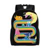 Adventures Anime Times Backpack for Women Men School College Students Bookbag Fits 15 Inch Laptop Cartoon Bags