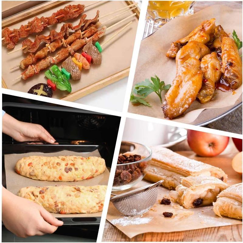 200/100/50Pcs Baking Paper Non-stick Oil Proof Parchment Paper Oven Grilling Mat Paper Food Wrapping Paper Baking Tool