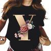 Polyester 100% New Short-sleeved T-shirt Female Summer Students Round Neck Loose Large Size Women's Casual Short-sleeved Blouse