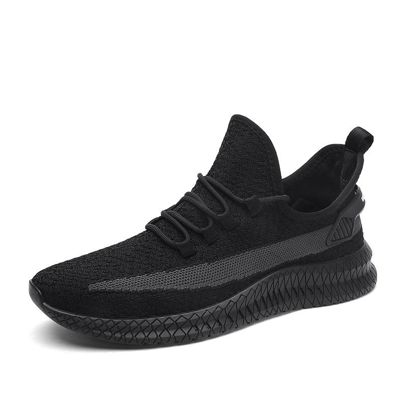 Flyknit pánské boty jarní a letní síťovaná obuv pánská obuv pro volný čas Pánské trendy pánské boty teniska