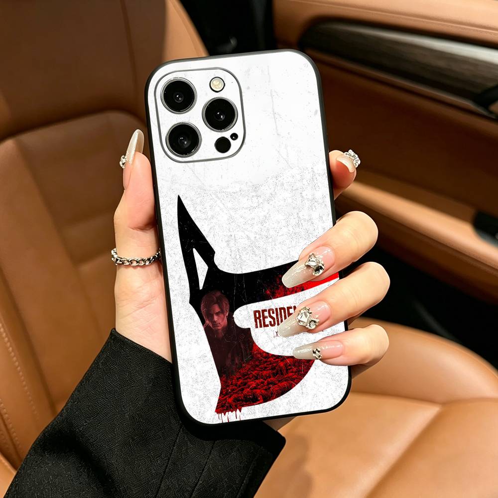 R-Residentes -Eviles Requiems  Phone Case For iPhone 12 13 14 15 16 17 Pro Max, Lightweight and practical Soft Black Cover