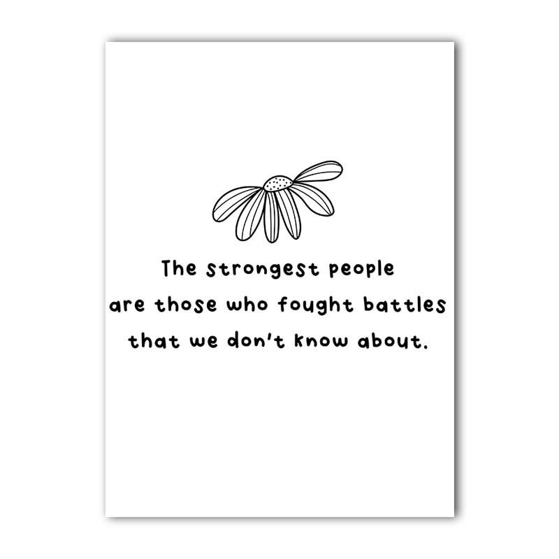 Inspirational Quotes Wall Art, Nordic Black White Canvas Painting, Minimalist Poster Print for Office Living Bedroom Decor