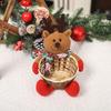 Christmas Gift Basket Hand-woven Candy Storage Box Fruits Storage Box Lightweight Storage Bag Exciting Gift for Children