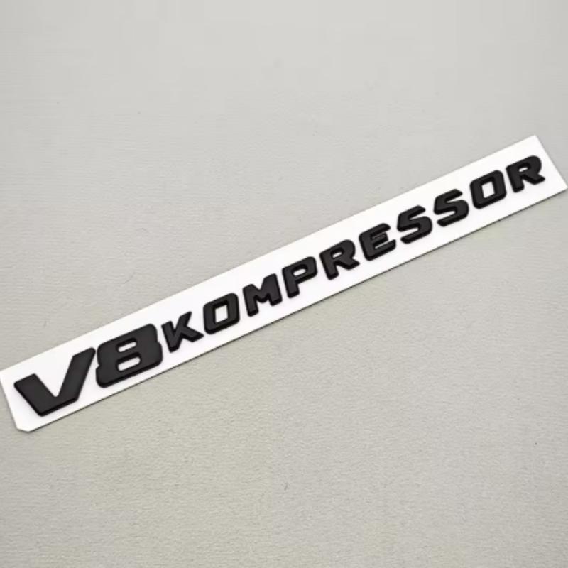 3D ABS Chrom Czarny Stylizacja Samochodu V8 V6 Kompressor Logo Błotnik Boczne Naklejki Odznaki Naklejki Dla Mercedes Benz G63 G500 S500 S680 GT