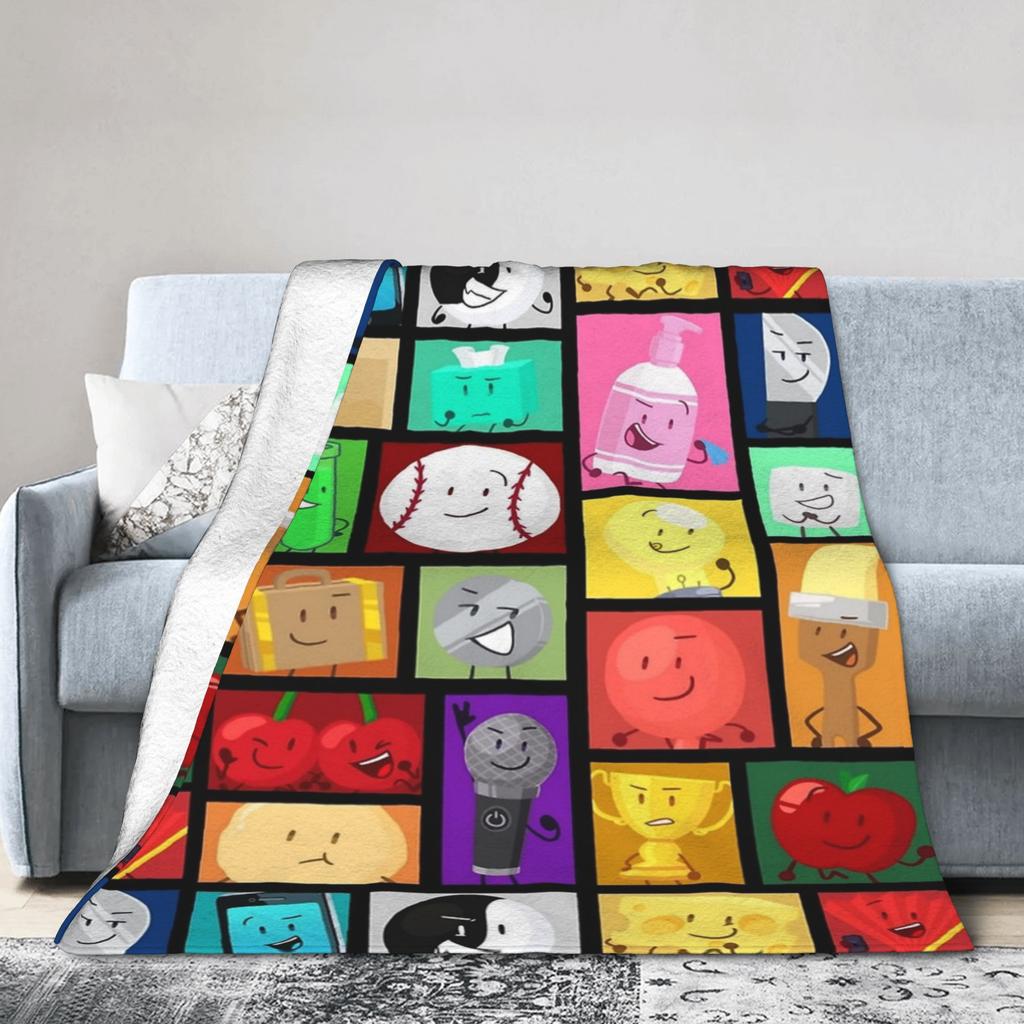 Kreslené pletené deky Fleece Bfdi Lehké přehozy na cesty venku do ložnice