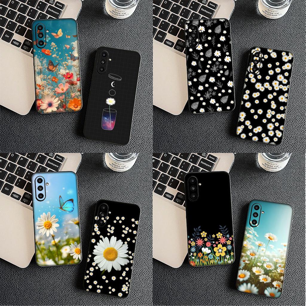 for Samsung Galaxy Note 20 Ultra 10 8 9 S10 Plus Lite S8 A70 A24 A25 A37 A57 A51 A7 Case Fresh Little Daisy Flower Sunflower