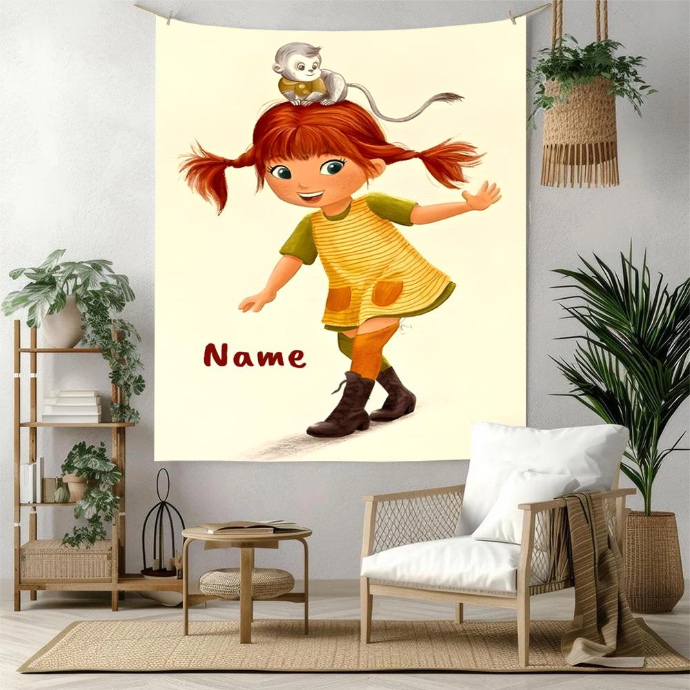 Pipi Custom Your Name Wall Decor Tapestry Art For Pet Memorial Birthdaywedding Party Backdrop Family Gift
