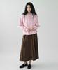 Keullaepeu Elastic Banded Pleated Long Skirt_Brown