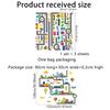 WOHAHA Wall Stickers Large Size Construction City Silhouette Perfect for and Nurseries Waterproof Wall Stickers Stylish Wall Decor 132cm x 128cm - -