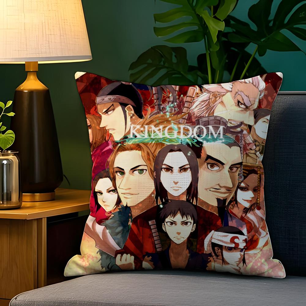 Comic Cartoon Kingdom K-Kingudamu 3 Pillow Case Natural Linen Pillow Case Double-Sided Decor Sofa Pillowcase Home Decor