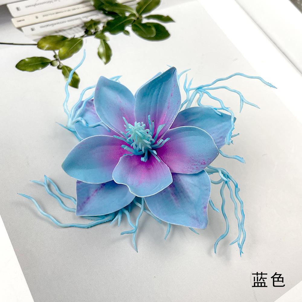 

Simulated Dragon Beard Jasmine Flower Texture Cloth Fake Headwear Clothing Handmade Accessories DIY Small Ornaments Home Party 10pcs синий