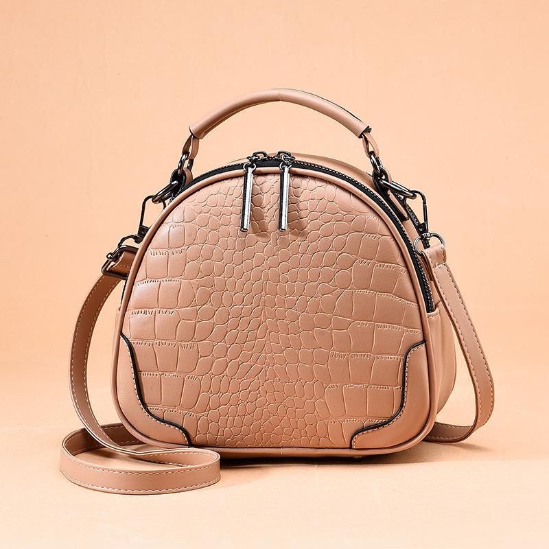 New Crocodile Leather Pattern Women's Bag Mother Bag Versatile Small Bag Shoulder Bag Messenger Bag Texture Small Bags