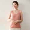 Lekasha Women's Cashmere Sleeveless V-Neck Wool Camisole for Autumn/Winter