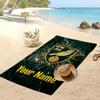 Norwich City Personalized Printed Beach Towel Soccer Logo Support Custom Name Text Absorbent Towel For Sport Travel Special Gift