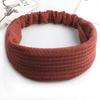Knitted Wide Headbands Solid Color Hair Hoop Korean Style Lace Hairbands Non Slip Headwear Girls Wide Side Head Wrap Gifts