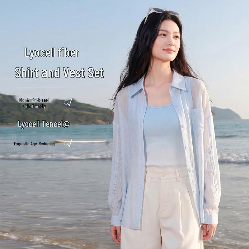 FivePlus Summer Lyocell Blend Two-Piece Set L