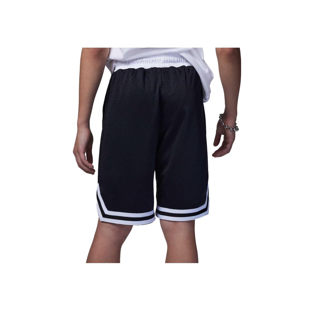 Jordan Alphabet Logo Print Striped Loose Straight Childrens Shorts Kids Bottoms Black FQ0611-010