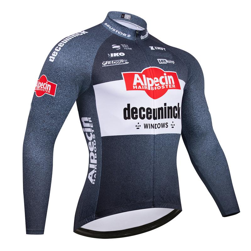 2026 Alpecin Team Atmungsaktives Langarm Herren Radtrikot Set MTB Fahrradbekleidung Herbst Fahrradkleidung Maillot Ropa Ciclismo