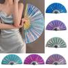 Lightweight Holographic Folding Fan Holographic Effect Dance Performance Props  Cosplay