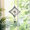 3D Wind Spinner Highly Reflective Metal Bird Deterrents To Scare Birds Away Mirrored Hanging Heart Butterfly Wind Spinner for Outside Garden Yard