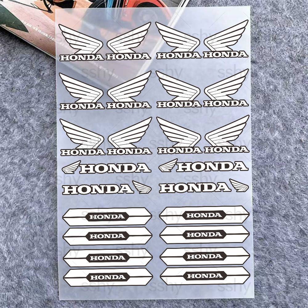 For Honda 18 colors Motorcycle Reflective Stickers Waterproof Decals for Helmet Scooter Fuel Tank Toolbox Racing PH2 rlgc6
