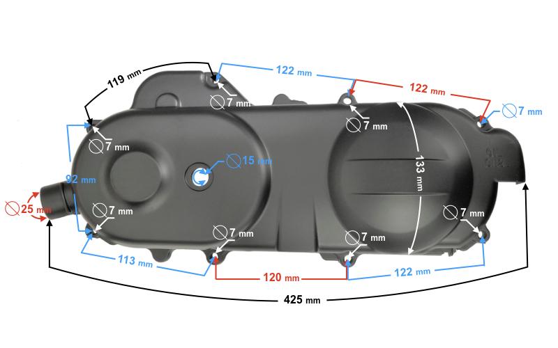 Pokrywa Silnika Napędu 400 Skuter 21 50Cc