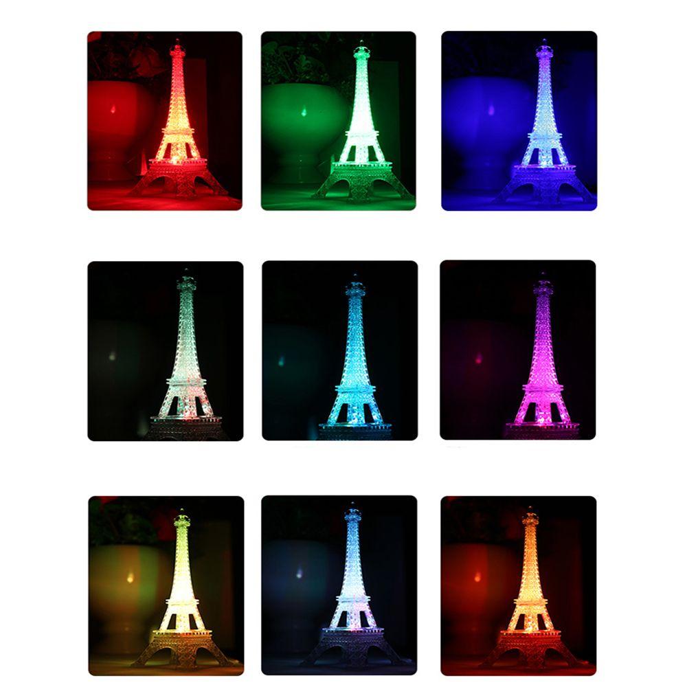 friendly Colorful lights Safety Tower light Night light Desktop decoration Eiffel Tower