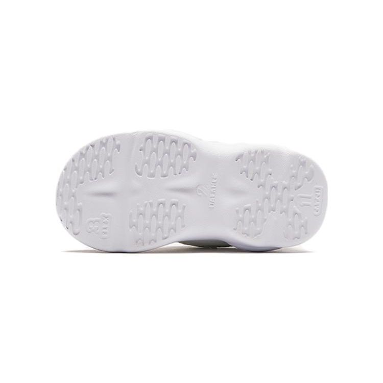 Anta Comfortable Thick Sole Non-Slip Wear-Resistant Warm Low-Top Kids Running Shoes Baby Sneakers Ivory-White Gray A312340005-3